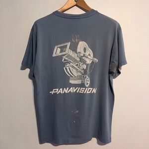 VINTAGE PANAVISION MOTION PICTURE CAMERA COMPANY T-SHIRT SZ M HOLLYWOOD 90s Y2K